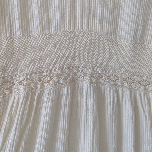 Double D Ranch Homespun Prairie Dress String Ivory Lace Maxi Long  Size 6 - Picture 7 of 13